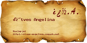 Ötves Angelina névjegykártya
